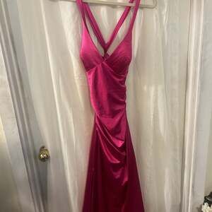 B Darlin Juniors' Strappy-Back Satin Gown, Created for - Macy's,